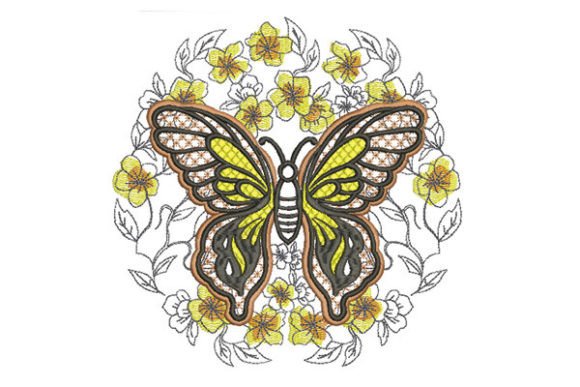 Butterfly on a Flower Embroidery Review