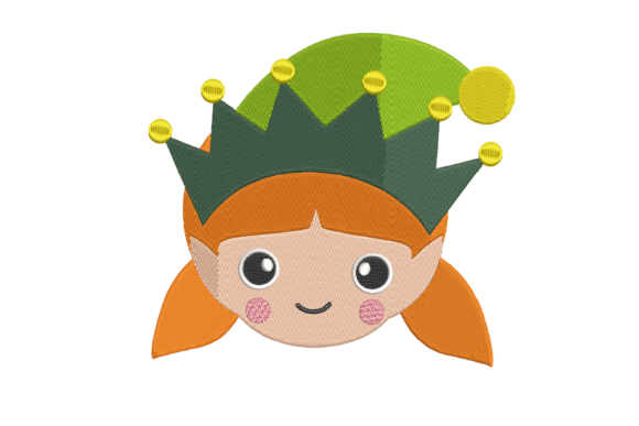 Christmas Elf Girl Face