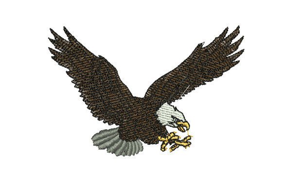 Eagle Swooping Prey