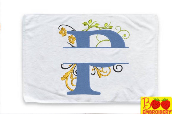 Floral Letter P