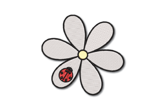 Flower with Ladybug