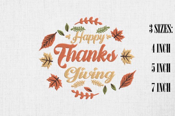 Happy Thanksgiving Autumn Leaves