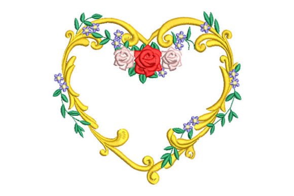 Heart Wreath with Roses