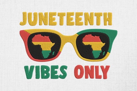 Juneteenth Vibes Only Glasses