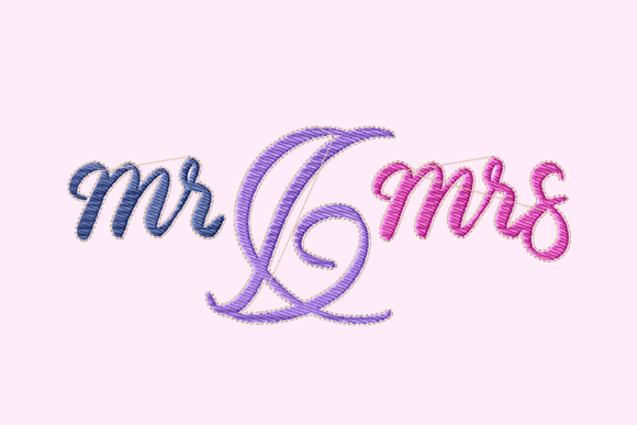 Mr and Mrs Lettering