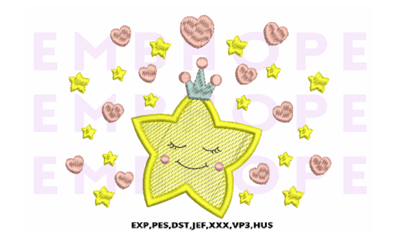 Queen Star with Hearts