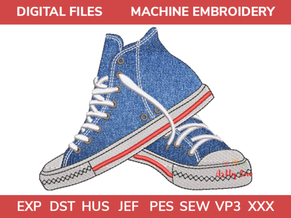 Sneakers Applique: A Seasonal Embroidery Staple